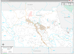 Pickens County Wall Map Premium Style 2026
