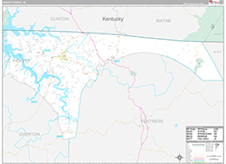 Pickett County Wall Map Premium Style 2026