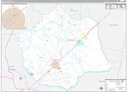 Pierce County Wall Map Premium Style 2026