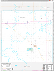 Pierce County Wall Map Premium Style 2026