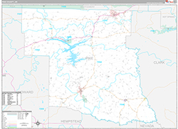Pike County Wall Map Premium Style 2026
