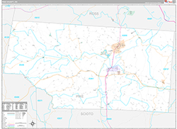 Pike County Wall Map Premium Style 2026