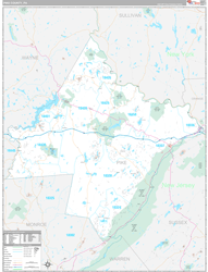 Pike County, PA Wall Map Premium Style 2024