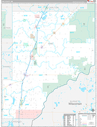 Pine County Wall Map Premium Style 2026