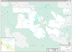 Pitkin County Wall Map Premium Style 2026