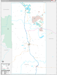 Platte County Wall Map Premium Style 2026