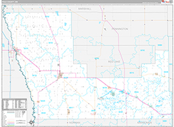 Polk County Wall Map Premium Style 2026