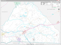 Polk County Wall Map Premium Style 2026