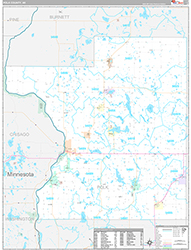 Polk County, WI Wall Map Premium Style 2026