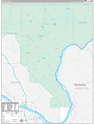 Pope County Wall Map Premium Style 2026