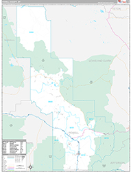 Powell County Wall Map Premium Style 2026