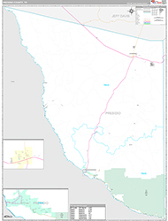Presidio County Wall Map Premium Style 2026