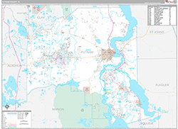 Putnam County Wall Map Premium Style 2026