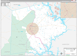 Putnam County Wall Map Premium Style 2026
