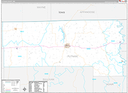 Putnam County Wall Map Premium Style 2026