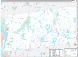Putnam County, NY Wall Map Premium Style 2023