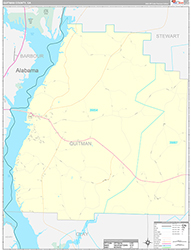 Quitman County Wall Map Premium Style 2026