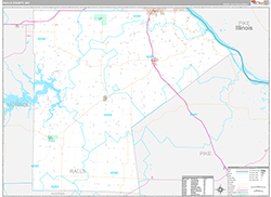 Ralls County Wall Map Premium Style 2026