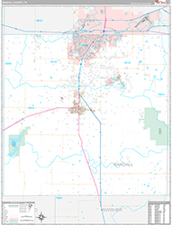 Randall County Wall Map Premium Style 2026