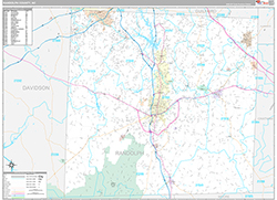Randolph County Wall Map Premium Style 2026