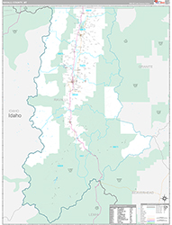 Ravalli County Wall Map Premium Style 2026
