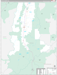 Ravalli County, MT Wall Map Premium Style 2023
