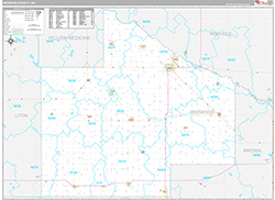 Redwood County Wall Map Premium Style 2026