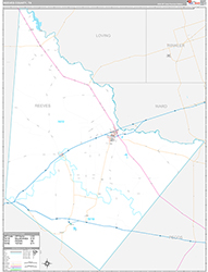Reeves County Wall Map Premium Style 2026
