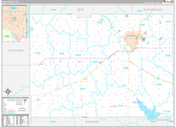 Reno County Wall Map Premium Style 2026