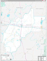 Richland County Wall Map Premium Style 2026