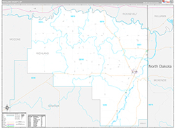 Richland County Wall Map Premium Style 2026