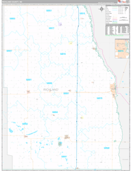 Richland County, ND Wall Map Premium Style 2023