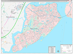 Richmond County Wall Map Premium Style 2026