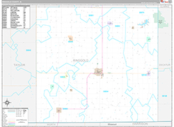 Ringgold County, IA Wall Map Premium Style 2026