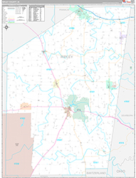Ripley County Wall Map Premium Style 2026