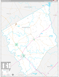 Robertson County Wall Map Premium Style 2026