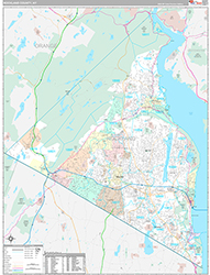 Rockland County Wall Map Premium Style 2026