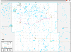 Rolette County Wall Map Premium Style 2026