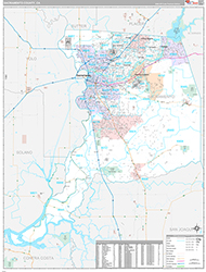 Sacramento County Wall Map Premium Style 2026