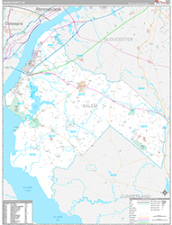 Salem County Wall Map Premium Style 2026