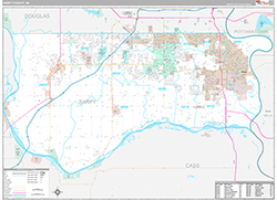 Sarpy County Wall Map Premium Style 2026