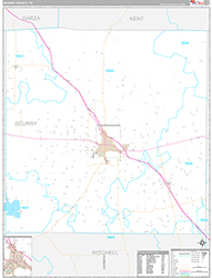 Scurry County Wall Map Premium Style 2026