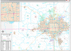 Sedgwick County, KS Wall Map Premium Style 2026