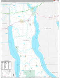 Seneca County Wall Map Premium Style 2026