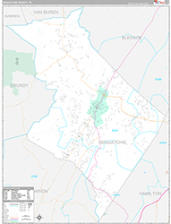 Sequatchie County Wall Map Premium Style 2026