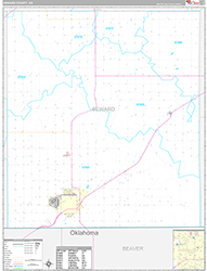 Seward County Wall Map Premium Style 2026