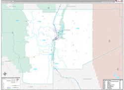 Sierra County Wall Map Premium Style 2026