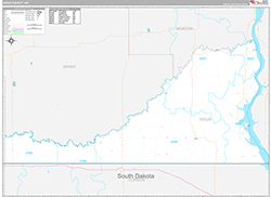 Sioux County Wall Map Premium Style 2026