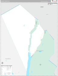 SkagwayBorough (County), AK Wall Map Premium Style 2024