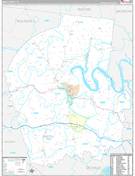 Smith County Wall Map Premium Style 2026